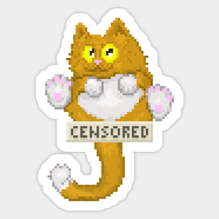 funny cat Sticker